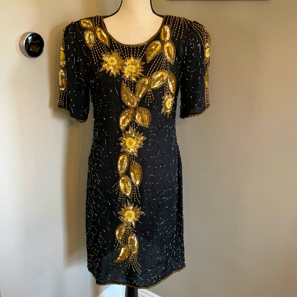 SWEE LO 100% silk dress vintage